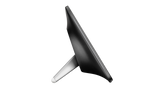A side-on picture of a touch controller, the HP Poly TC10 in black.
