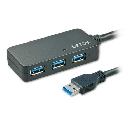 Lindy 10m USB 3.0 Active Extension Pro 4 Port Hub